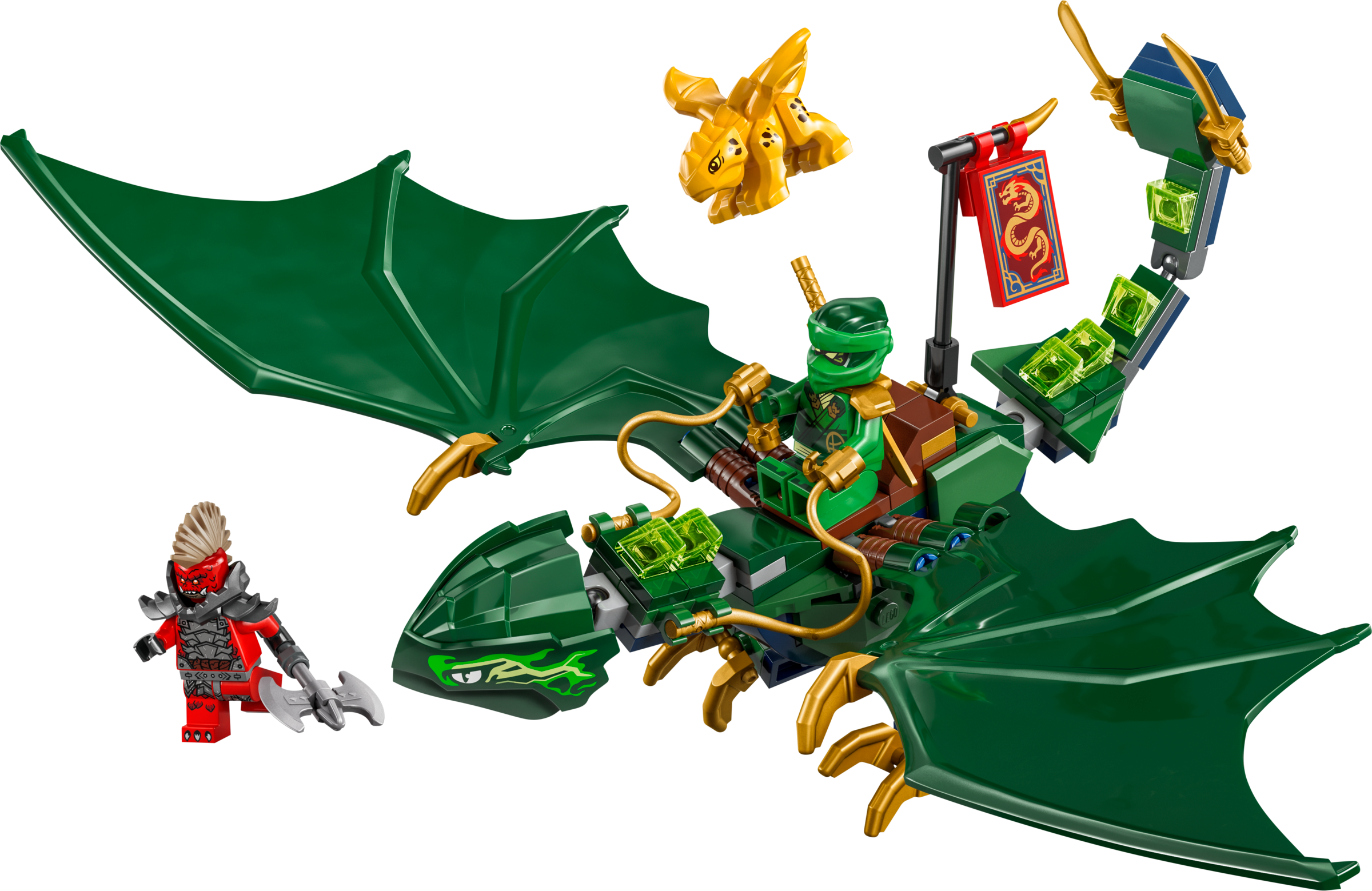 LEGO Lloyd's Green Forest Dragon playset, UK version