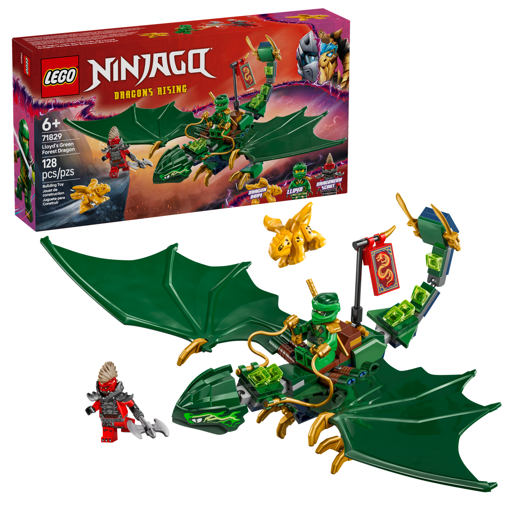 LEGO Lloyd's Green Forest Dragon playset, UK version