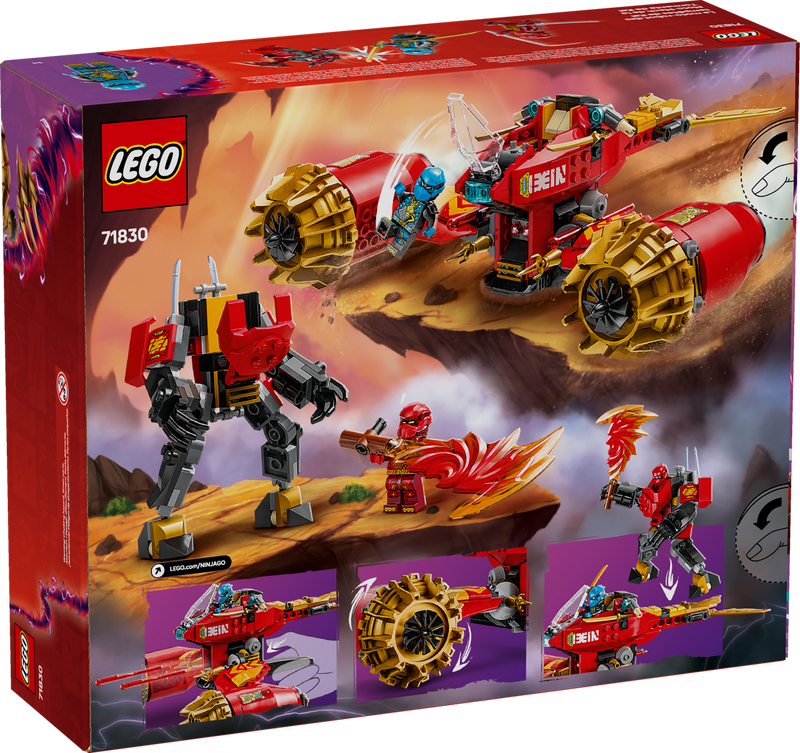 LEGO NINJAGO Kai's Mech Storm Rider Building Set 333pcs, UK version