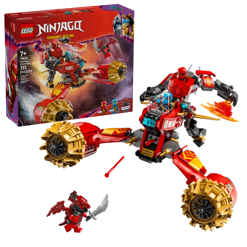 LEGO NINJAGO Kai's Mech Storm Rider Building Set 333pcs, UK version