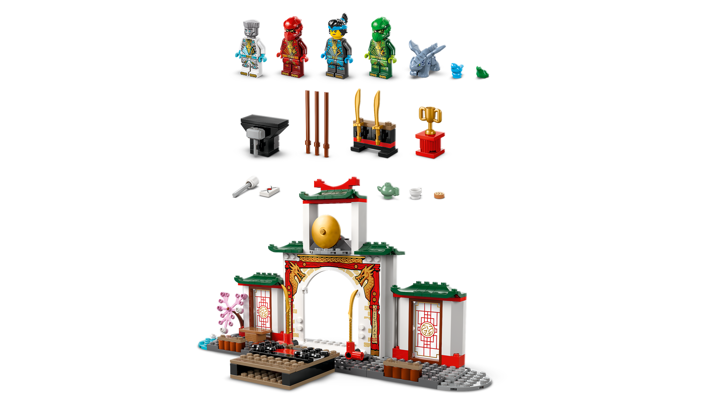 LEGO NINJAGO Ninja Spinjitzu Temple 158 pieces, imported from the UK