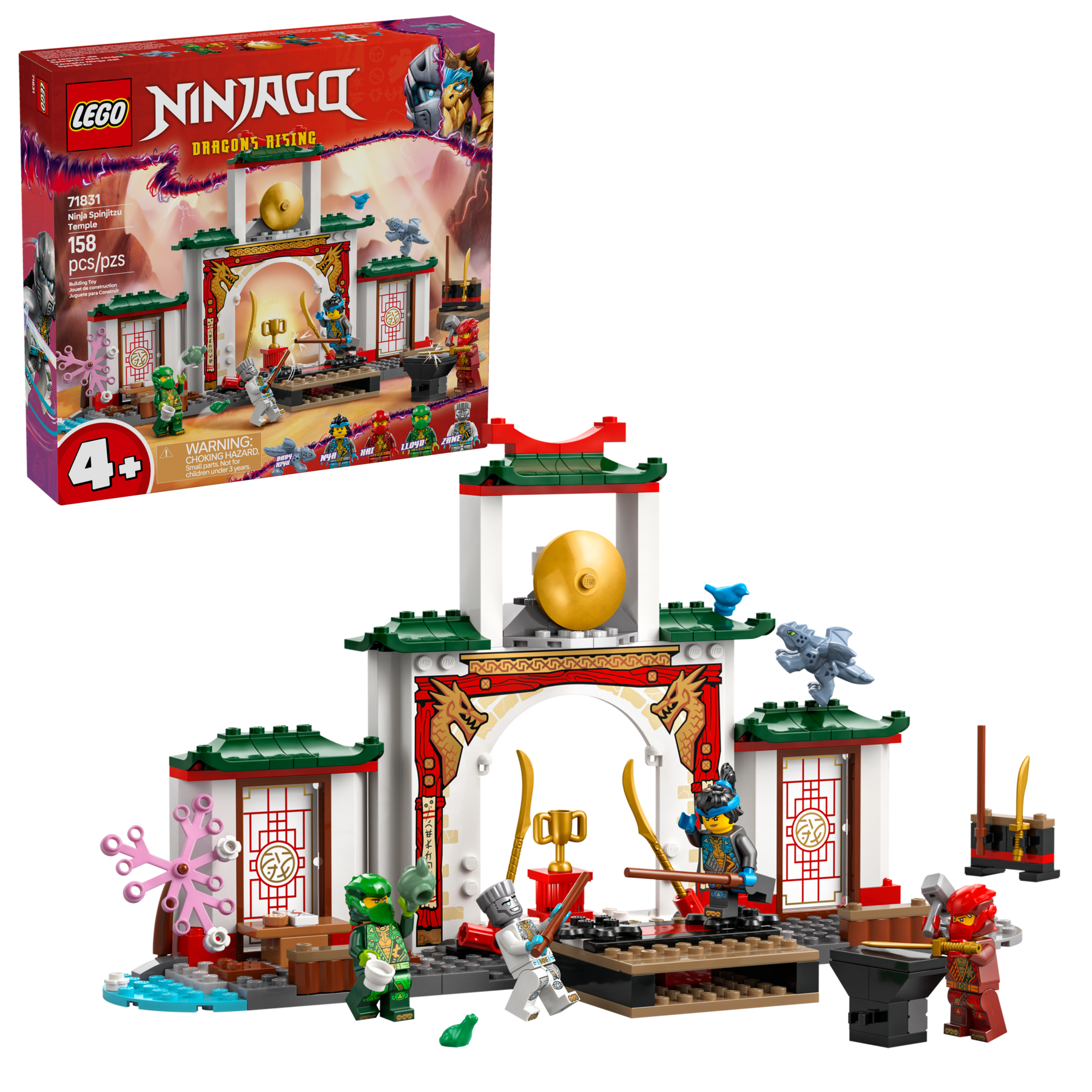 LEGO NINJAGO Ninja Spinjitzu Temple 158 pieces, imported from the UK