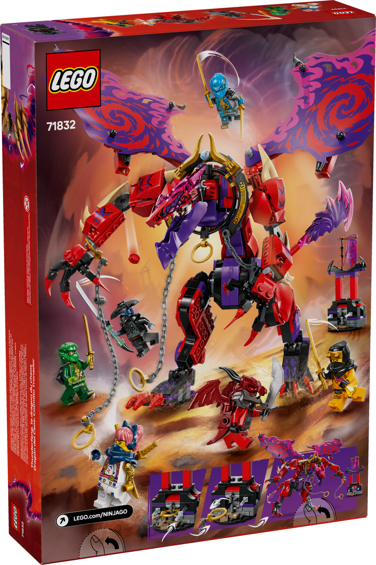 LEGO Thunderfang Dragon of Chaos Set 668 Pieces (British brand)
