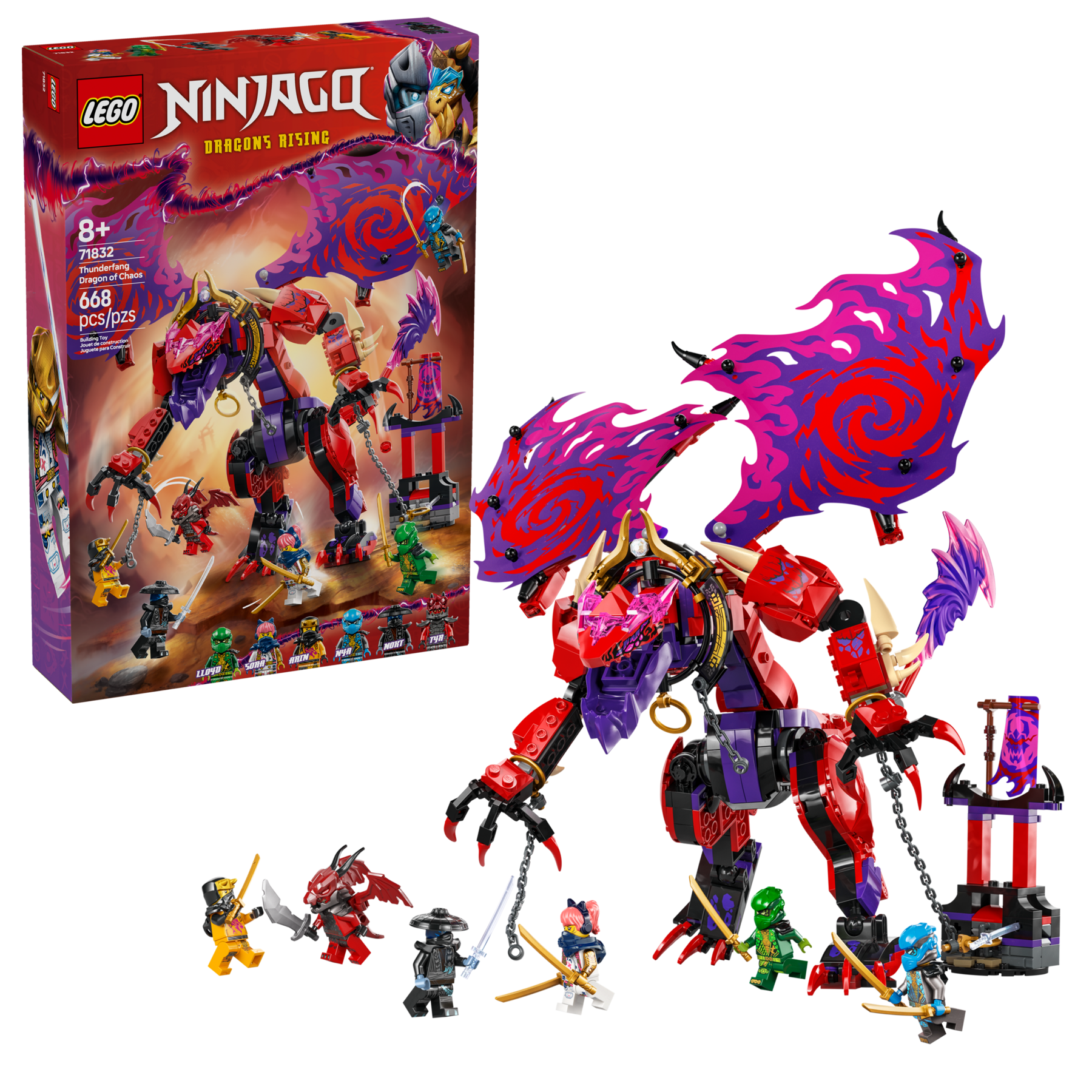 LEGO Thunderfang Dragon of Chaos Set 668 Pieces (British brand)