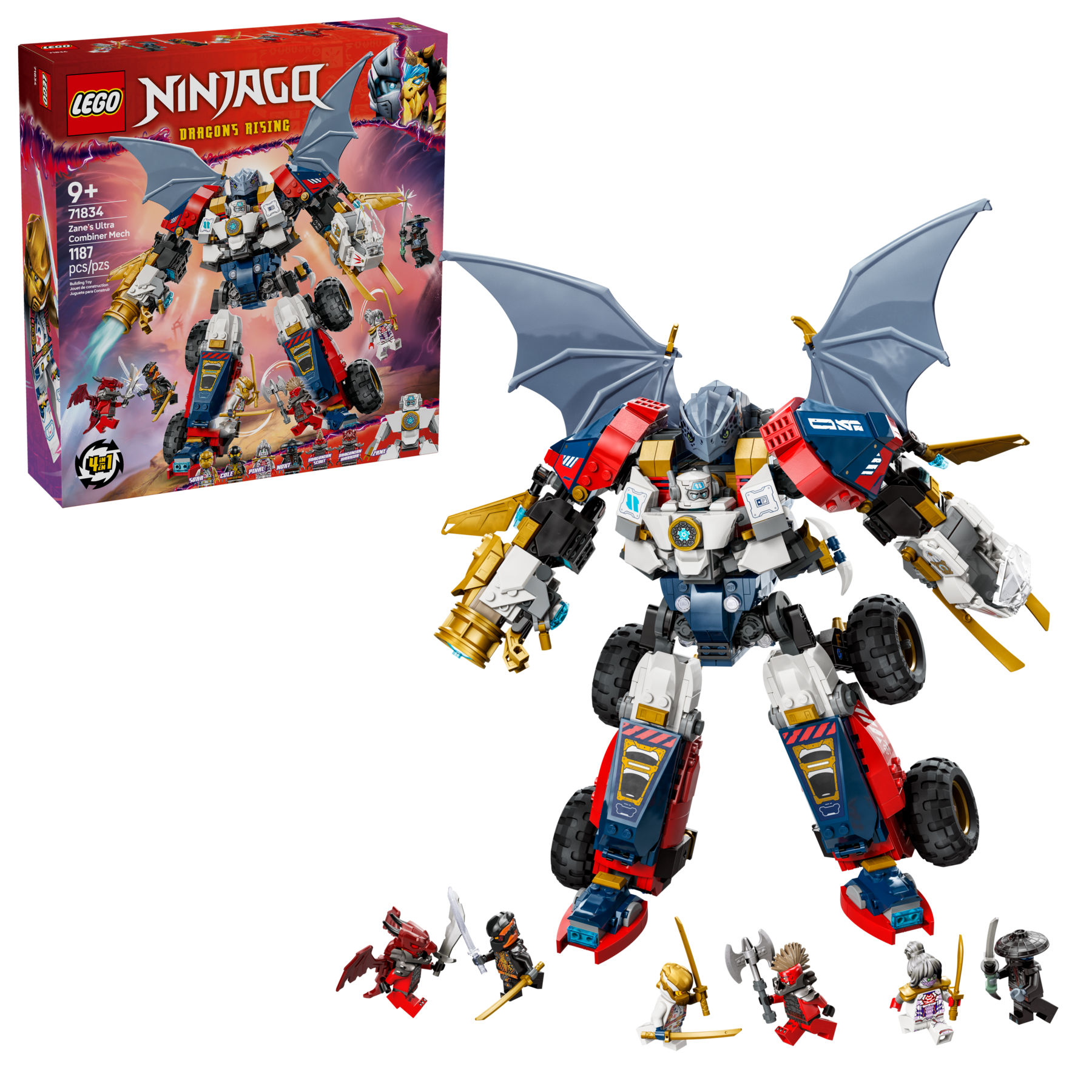 LEGO NINJAGO Zane's Ultra Combiner Mech 1187 pieces (British brand)