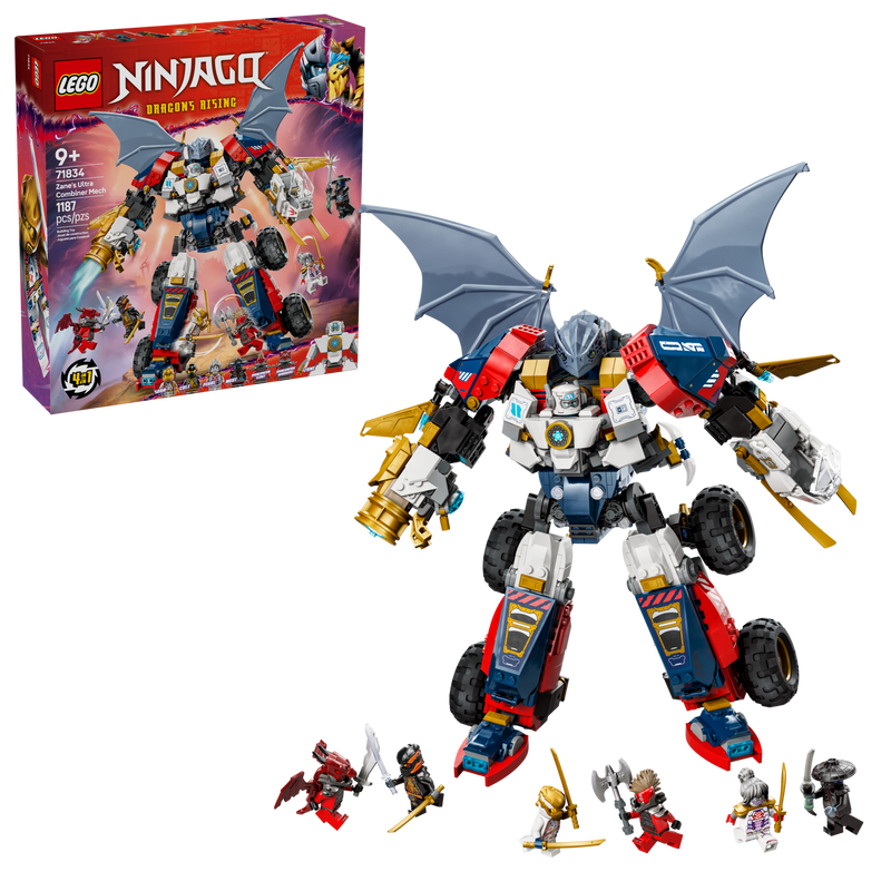LEGO NINJAGO Zane's Ultra Combiner Mech 1187 pieces (British brand)
