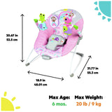 Bright Starts Pink Paradise baby bouncer - British product