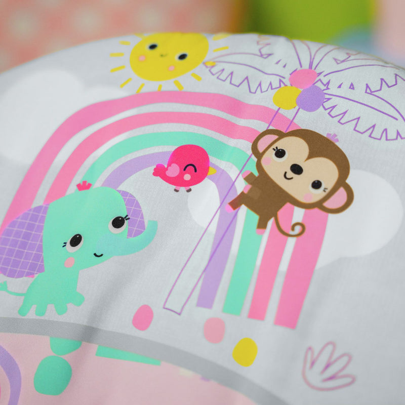 Bright Starts Pink Paradise baby bouncer - British product