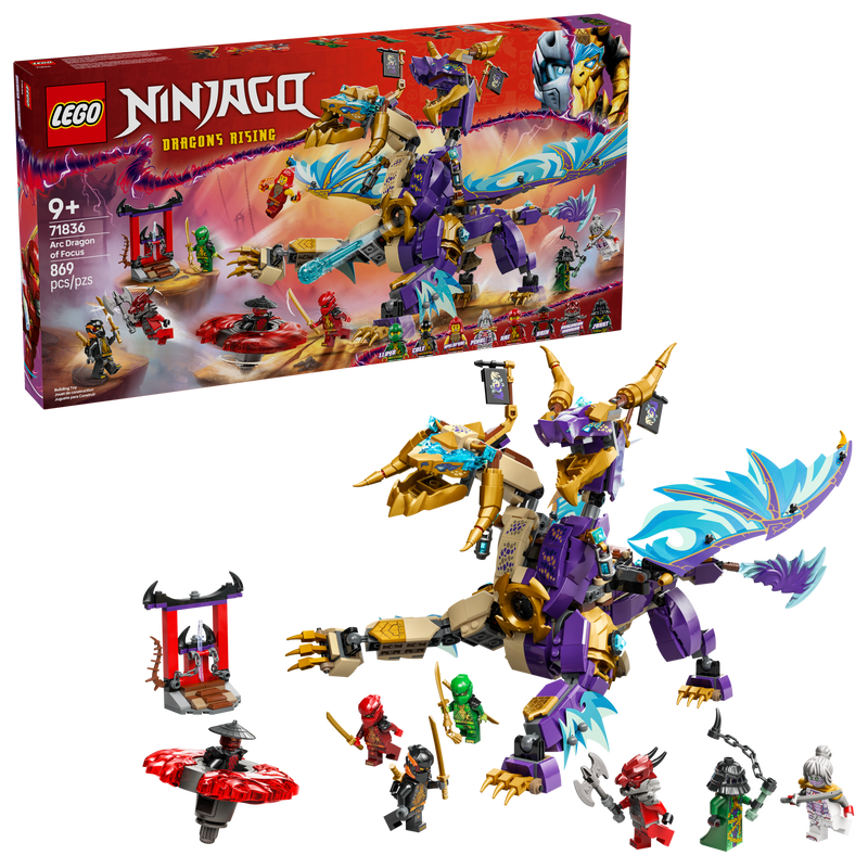 LEGO NINJAGO Arc Dragon of Focus Playset 869 Pieces - British product