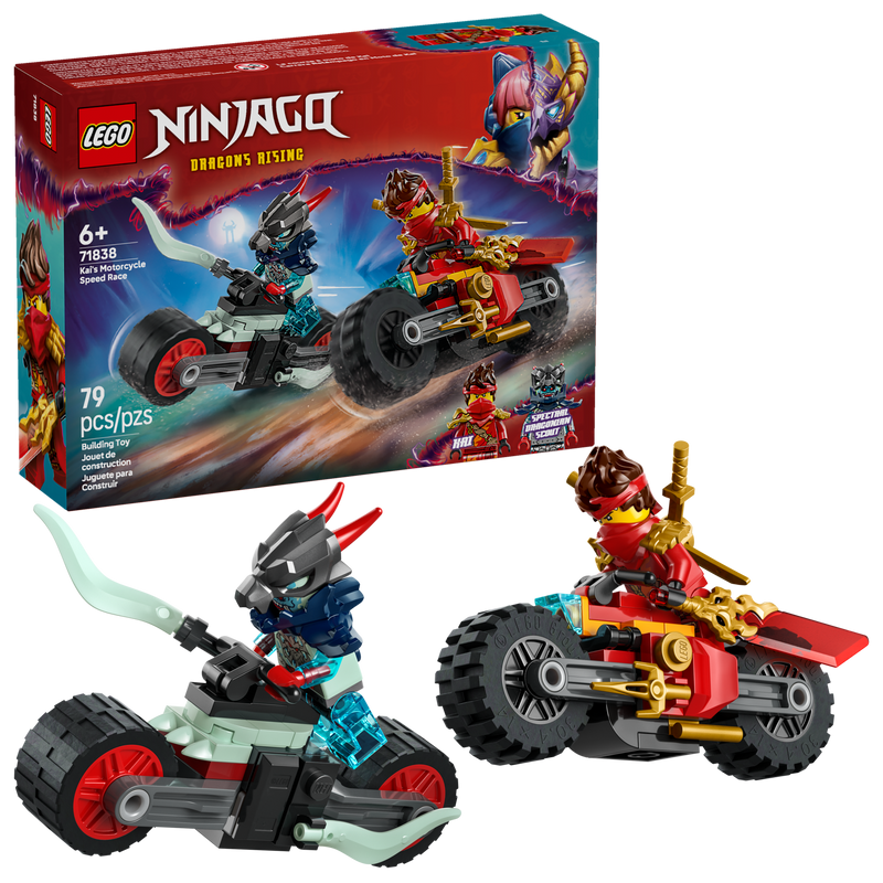 LEGO Kai's Motorcycle Speed Race ninja bike set, UK version