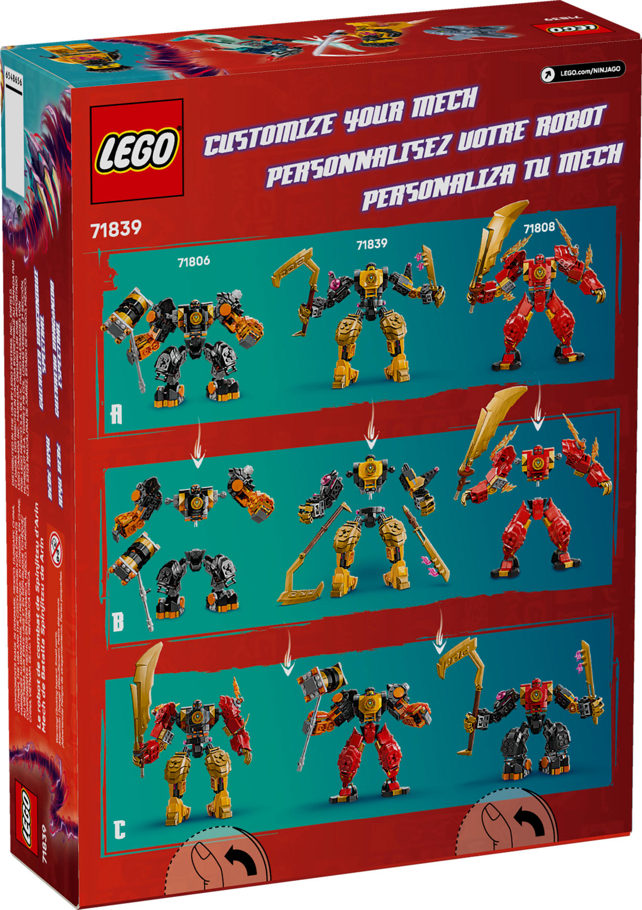 LEGO NINJAGO Arin Spinjitzu Battle Mech set - British product
