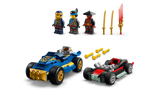 LEGO NINJAGO Rogue vs Drix Race Car Duel set (British brand)