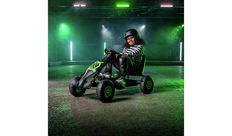 Xootz Viper Racing Go Kart - Black/Green GOODS Argos