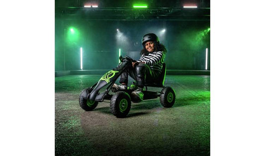 Xootz Viper Racing Go Kart - Black/Green