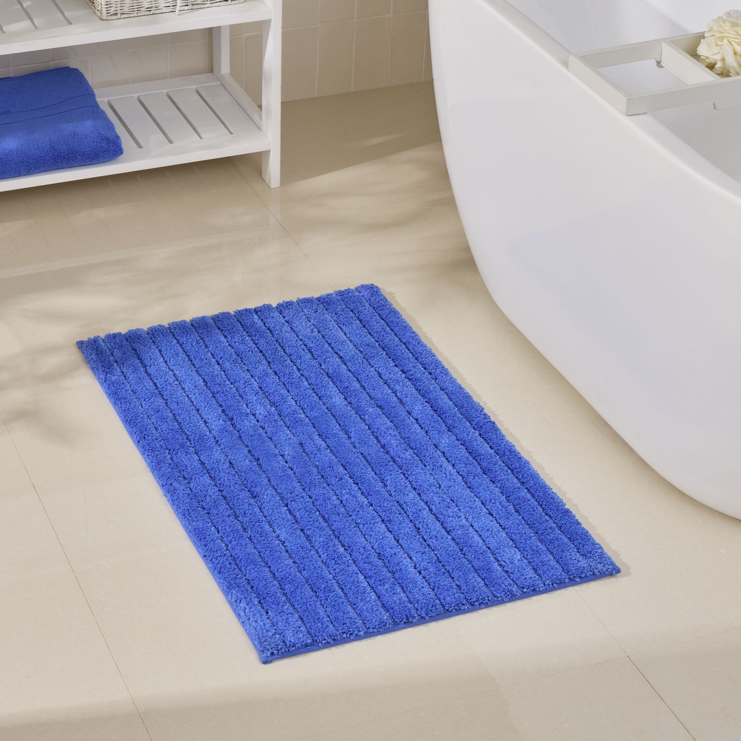 Habitat Supersoft Quick Dry Bath Mat - Cobalt