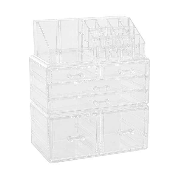 Livingandhome clear acrylic makeup organizer 24cm, UK version