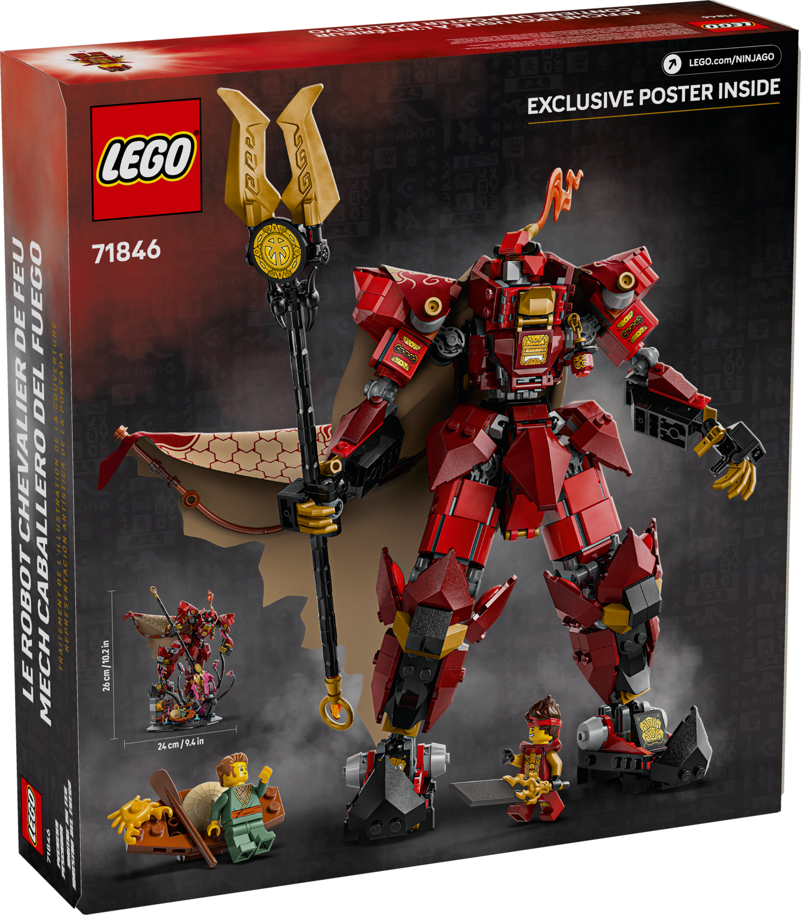 LEGO NINJAGO Fire Knight Mech building set 996 pieces, UK version