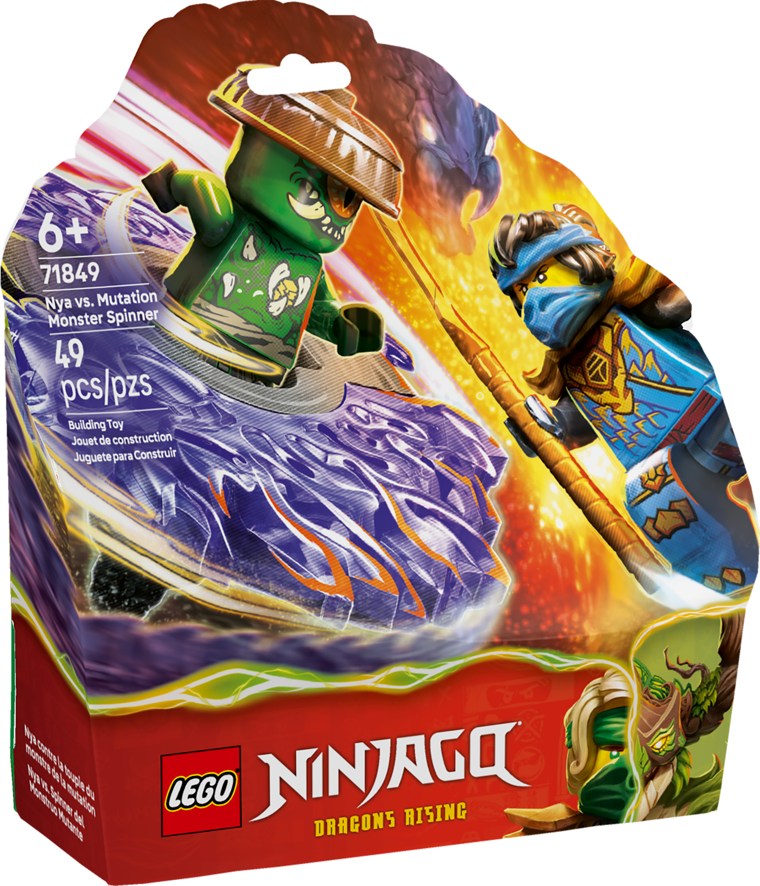 LEGO NINJAGO Spinner Nya vs Mutation Monster 49 pieces, UK version