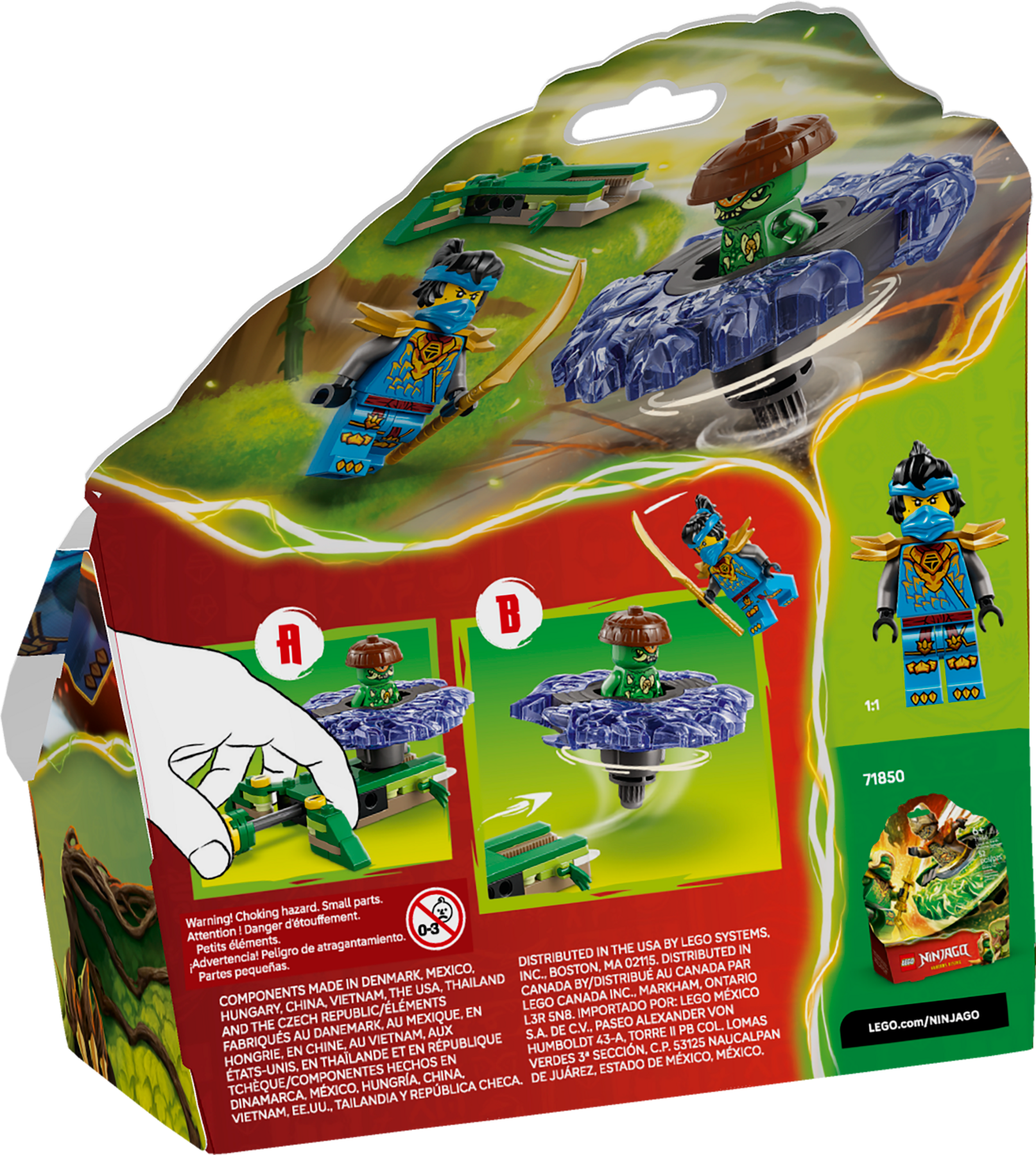 LEGO NINJAGO Spinner Nya vs Mutation Monster 49 pieces, UK version