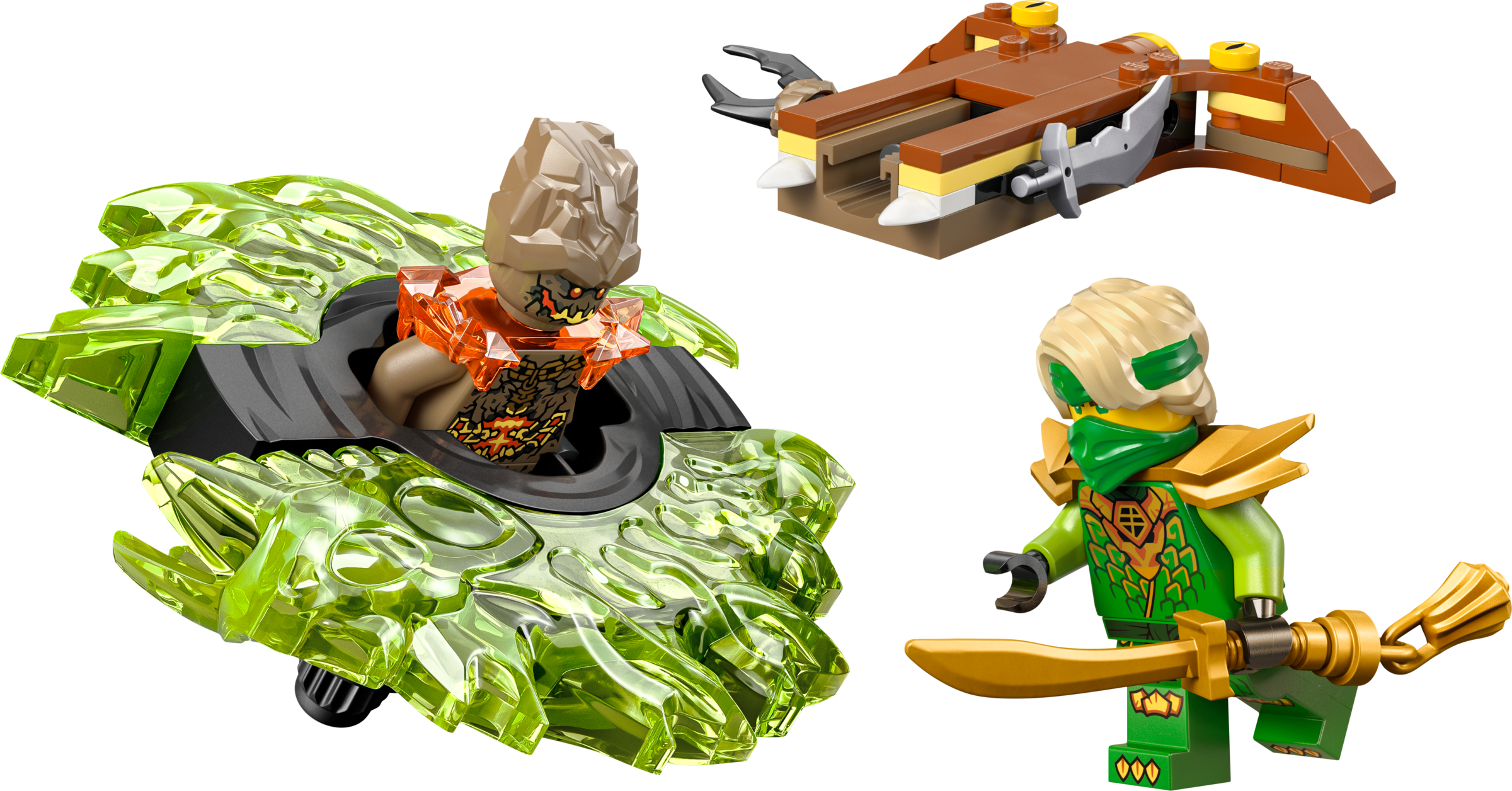 LEGO NINJAGO spinner set Lloyd vs Earth Monster, imported from the UK