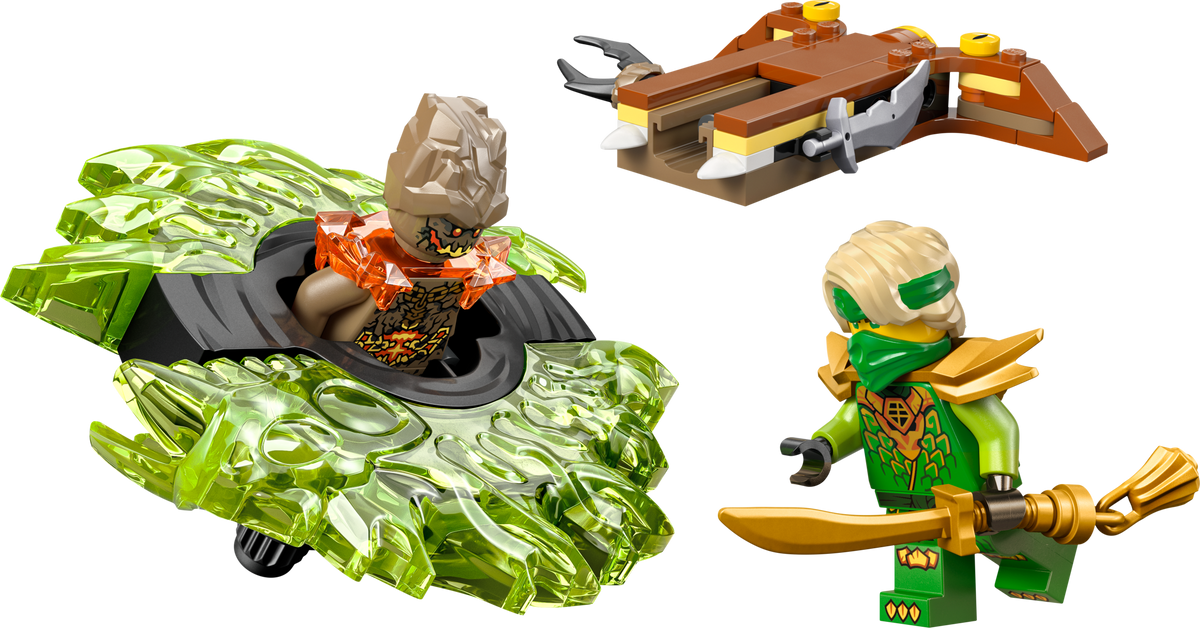 LEGO NINJAGO spinner set Lloyd vs Earth Monster, imported from the UK