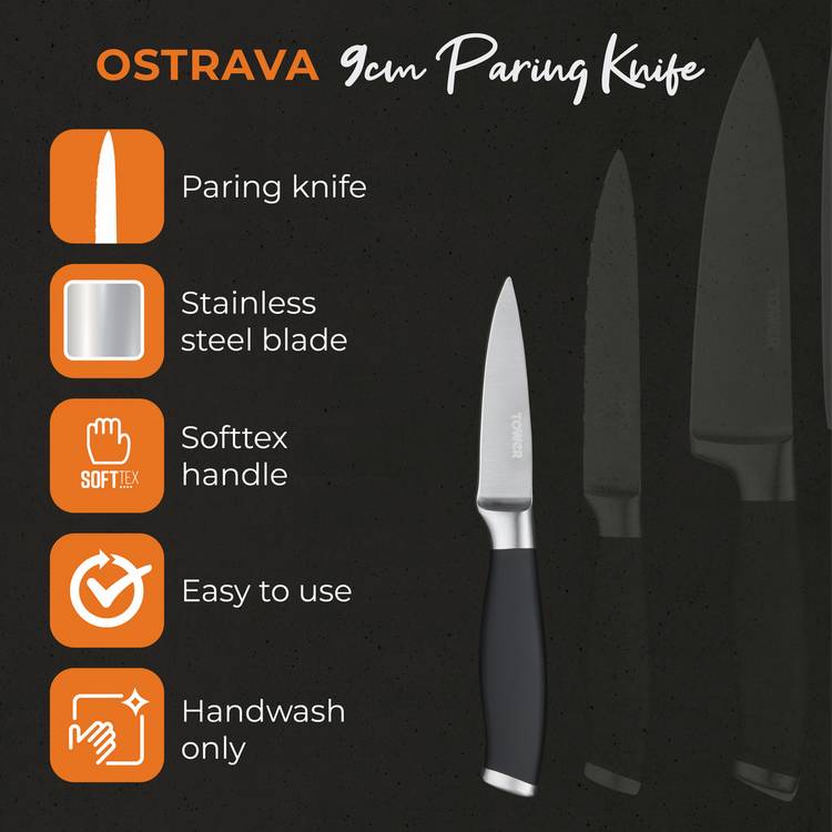 Tower small soft grip paring knife 3.5-inch (British brand)