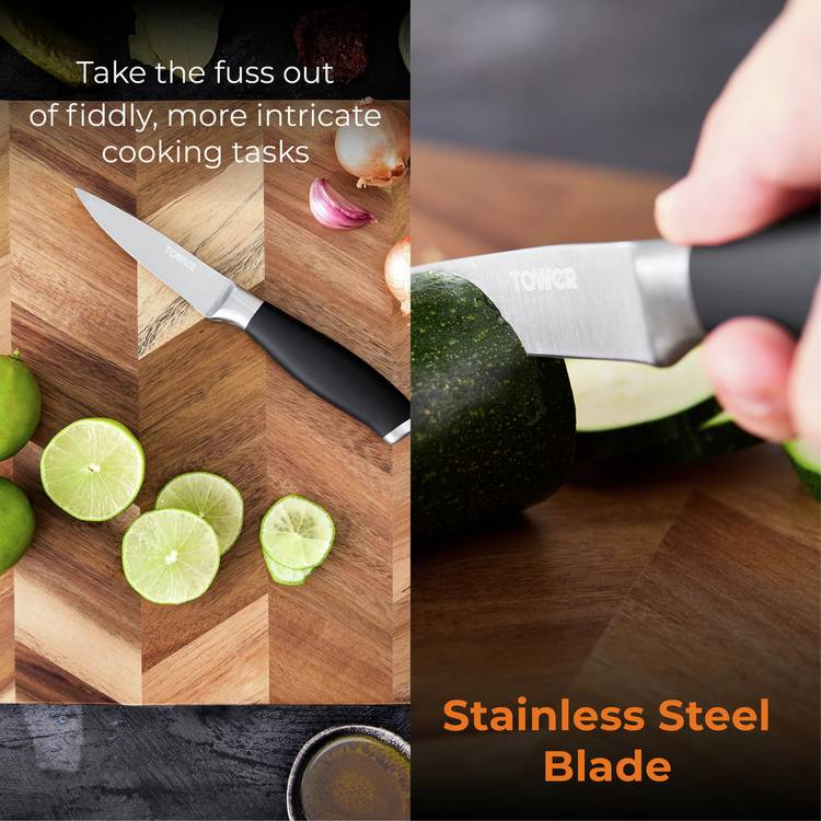 Tower small soft grip paring knife 3.5-inch (British brand)