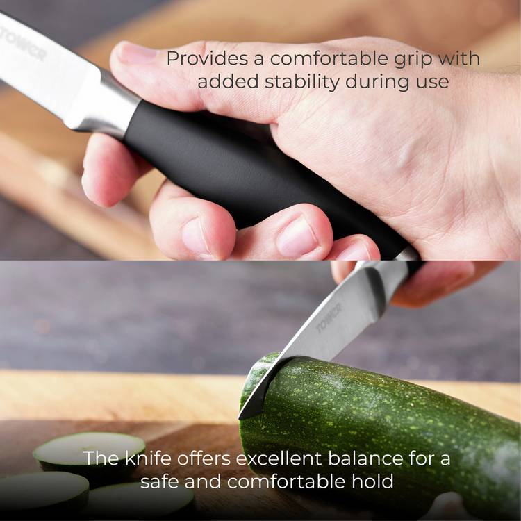 Tower small soft grip paring knife 3.5-inch (British brand)