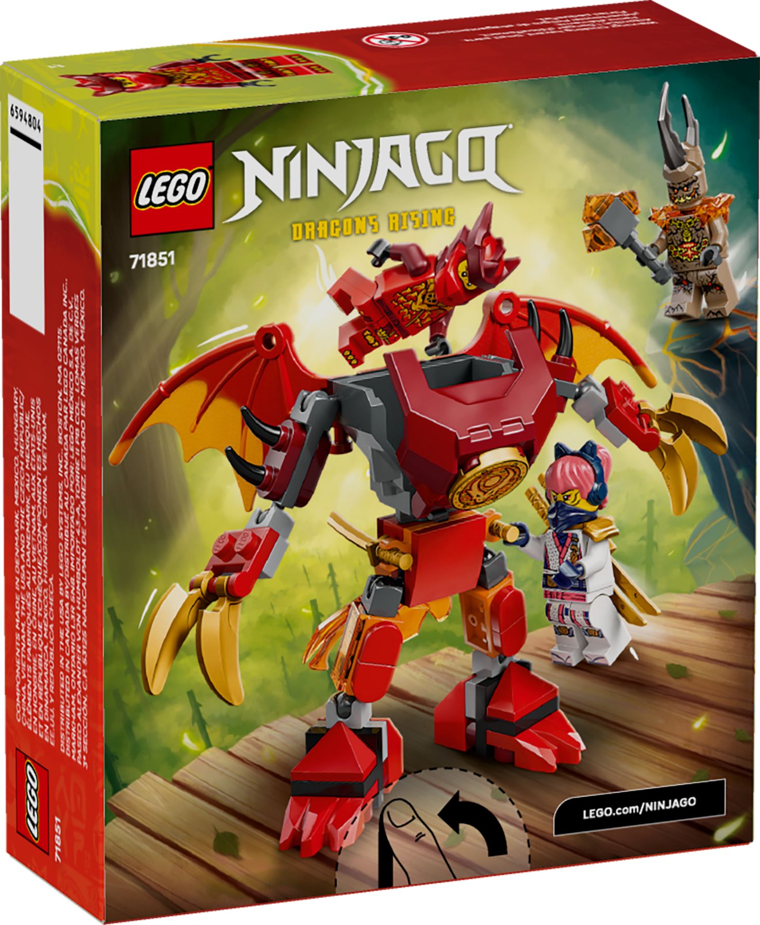 LEGO NINJAGO Dragon Mech Battle Pack building toy (British brand)