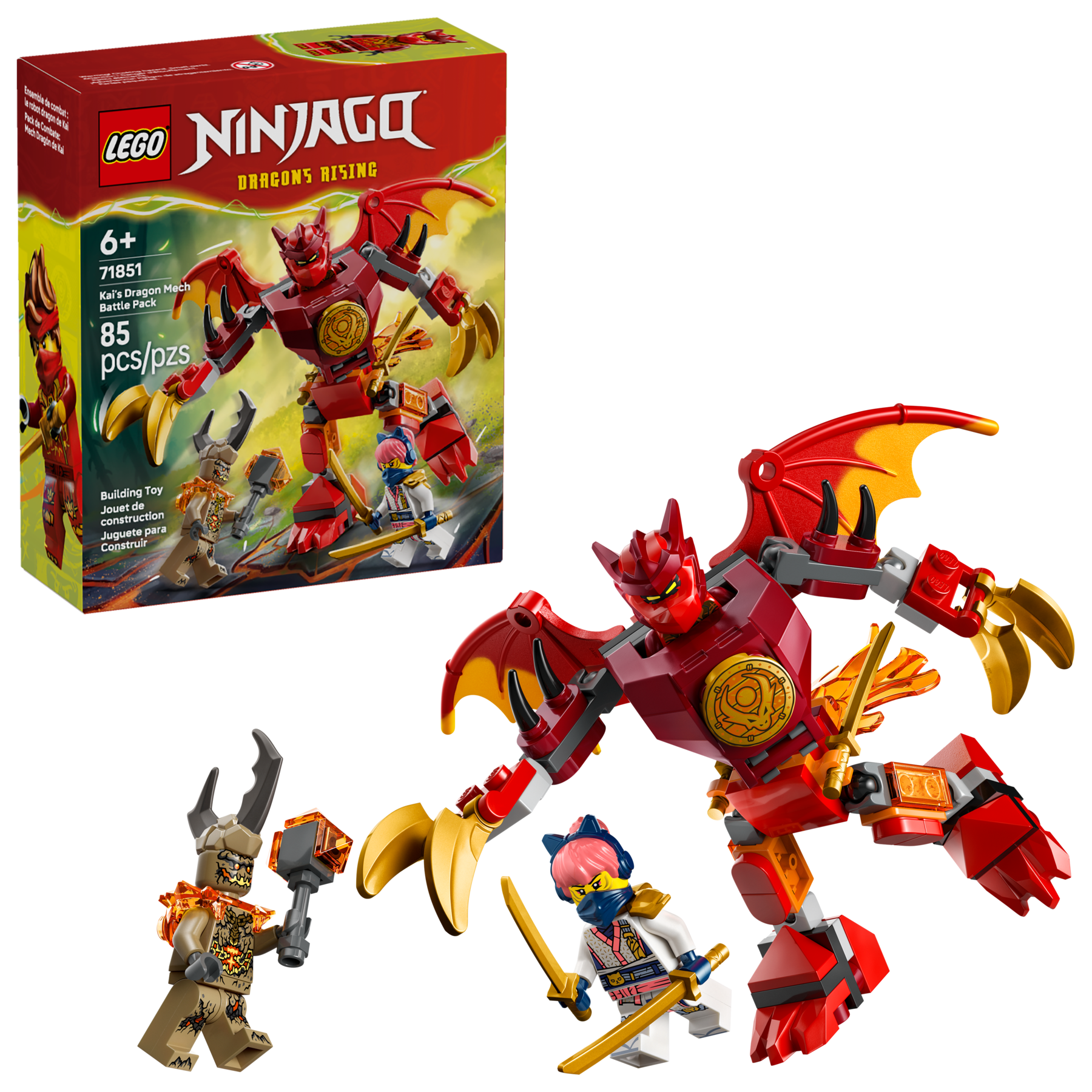 LEGO NINJAGO Dragon Mech Battle Pack building toy (British brand)