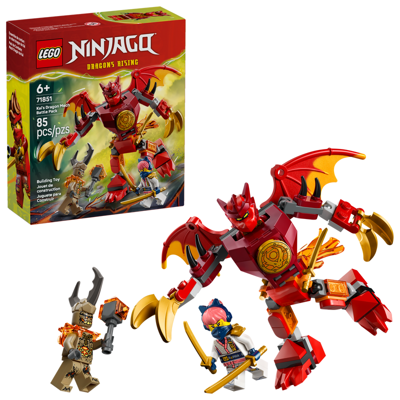 LEGO NINJAGO Dragon Mech Battle Pack building toy (British brand)