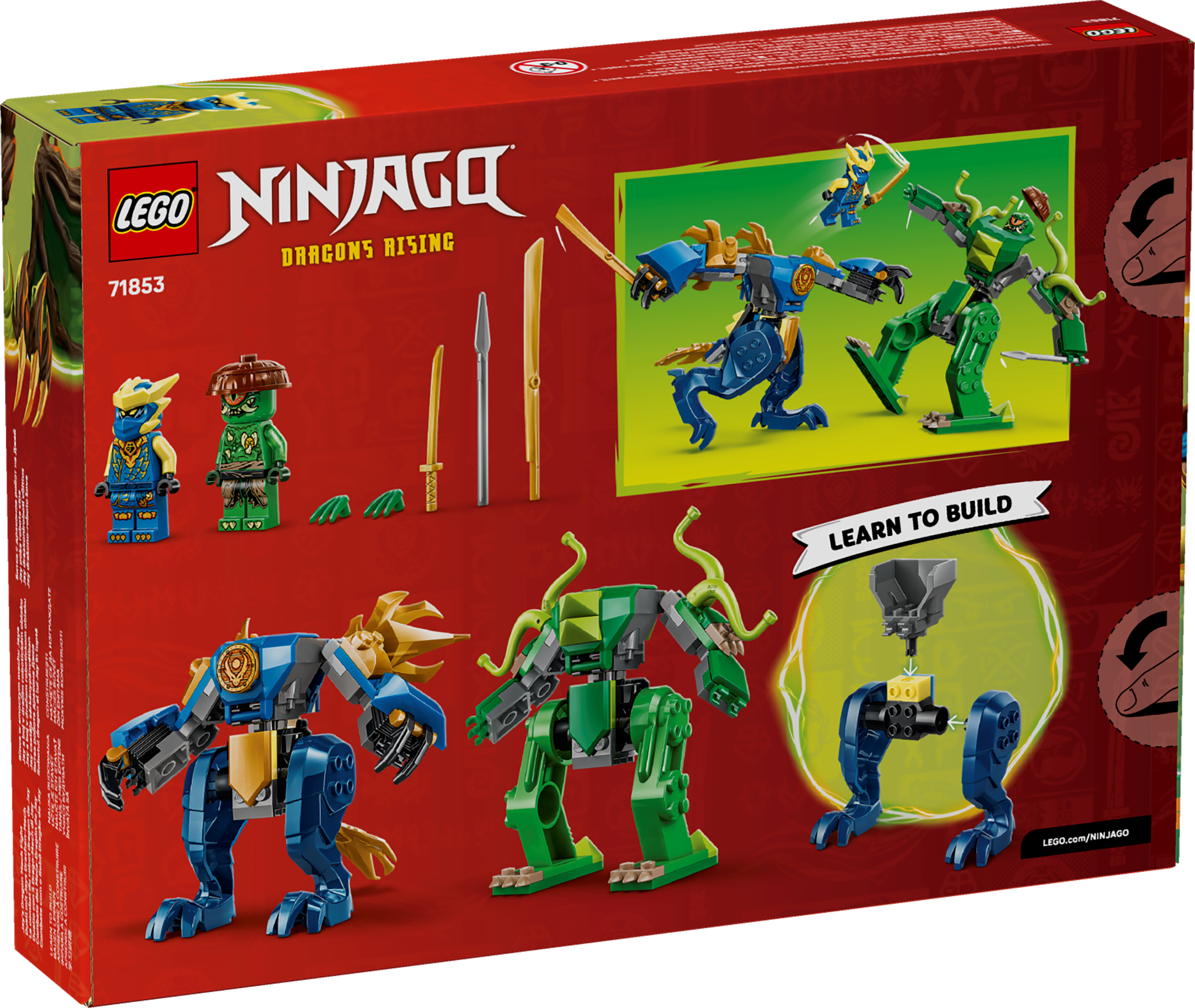 LEGO NINJAGO Jay's Dragon Mech Fight 107pc, imported from the UK