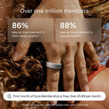 Oura smart ring brushed silver size 12, imported from the UK