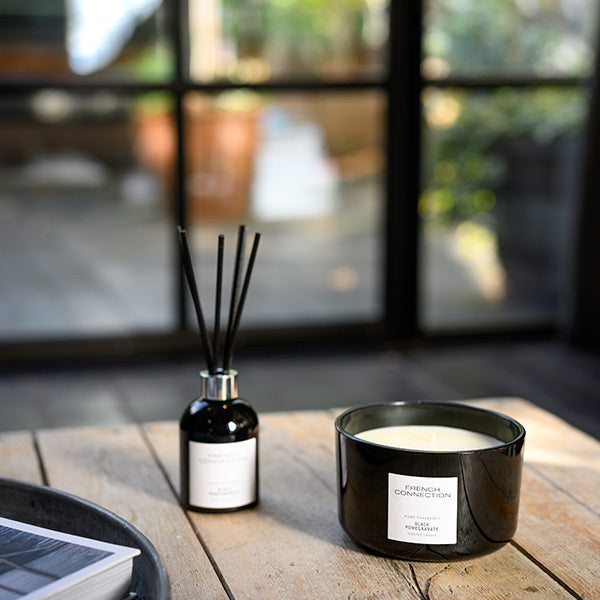 French Connection Black Pomegranate candle 431g, imported from the UK