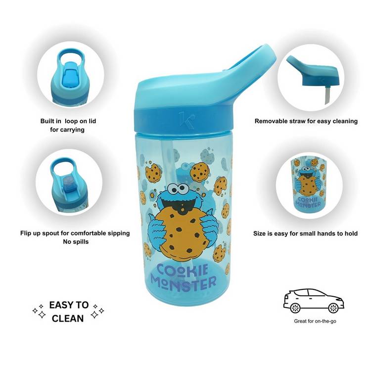 Hox Cookie Monster water bottle 500ml, imported from the UK