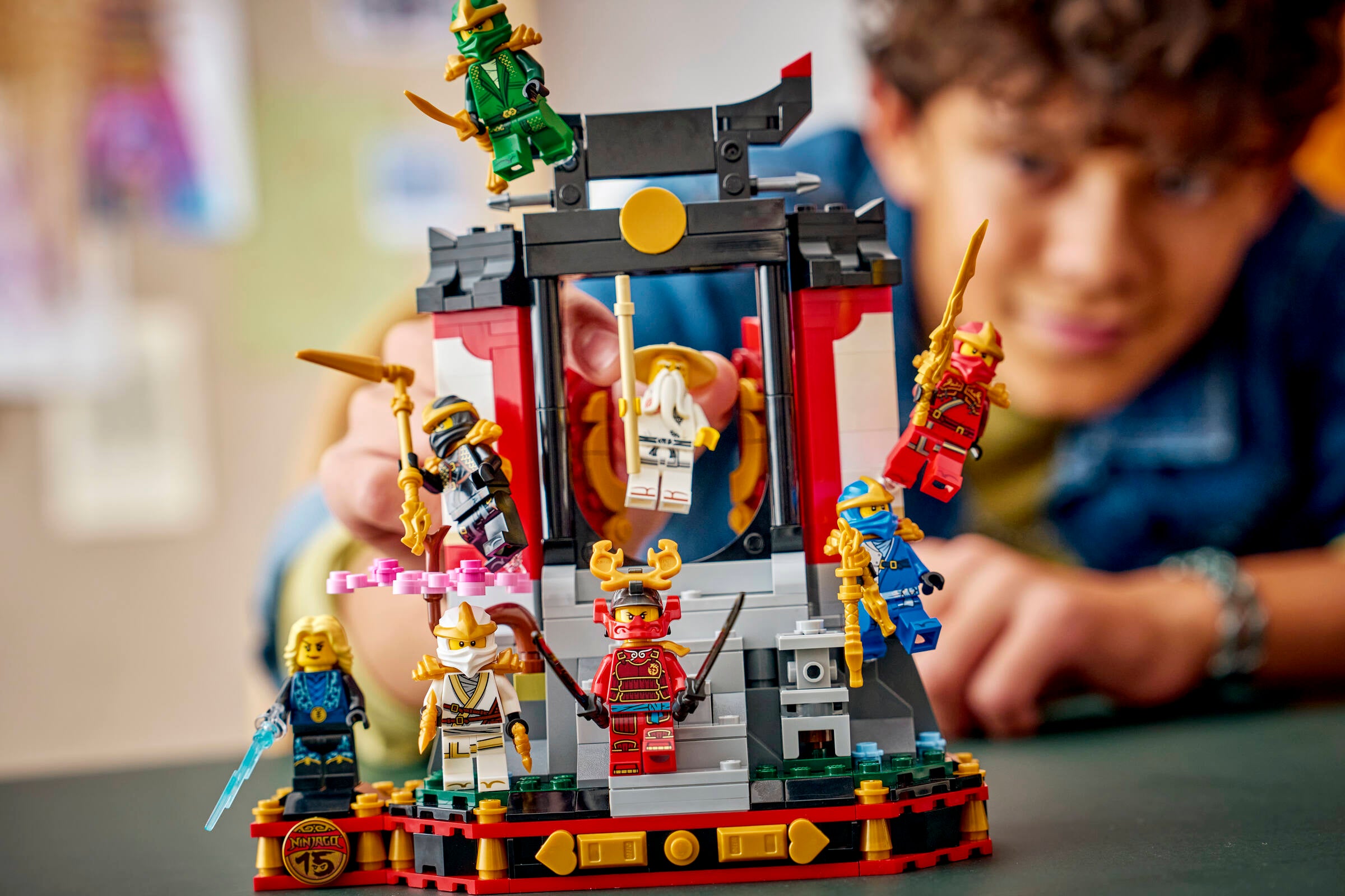 LEGO NINJAGO display set 15th Anniversary 447-piece, imported from the UK