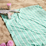 Habitat Aqua Stripe XL beach towel (British brand)