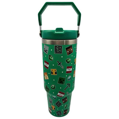 Argos Hox Minecraft Bradley Green Travel Mug 880ml- Buy online at McGrocer
