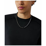 Armani Exchange chain necklace gunmetal hematite 50cm, UK version