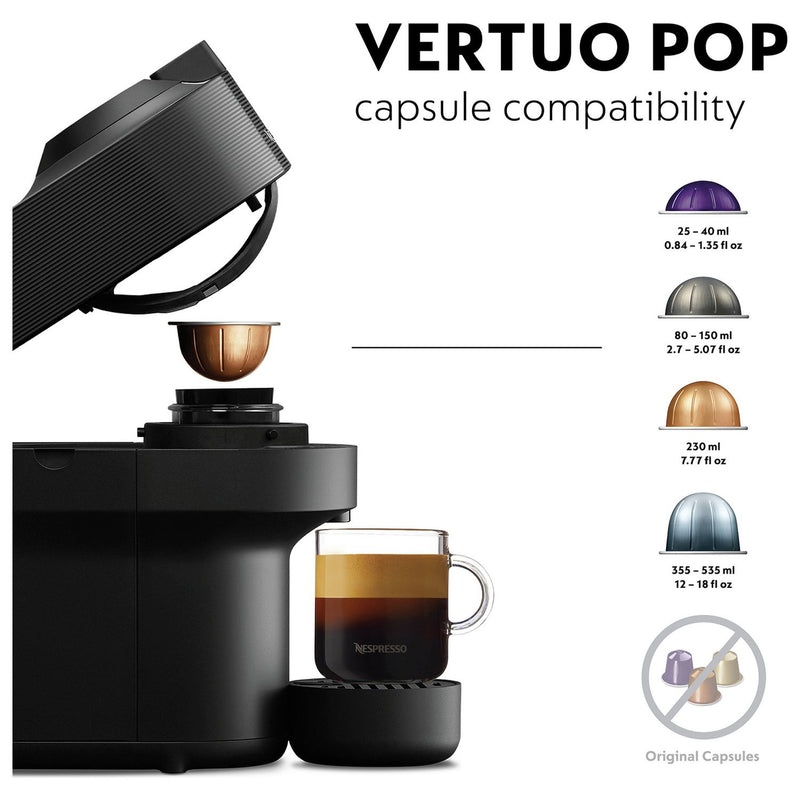Nespresso Vertuo Pop coffee machine black - British product