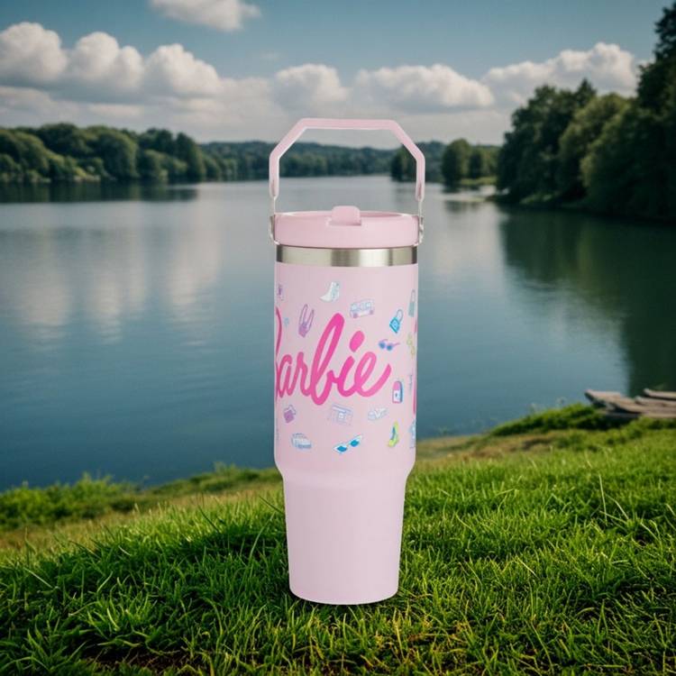 Hox Barbie pink travel mug 880ml - British product