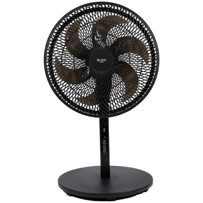 Bush black pedestal fan with remote control 16 inch, imported from the UK