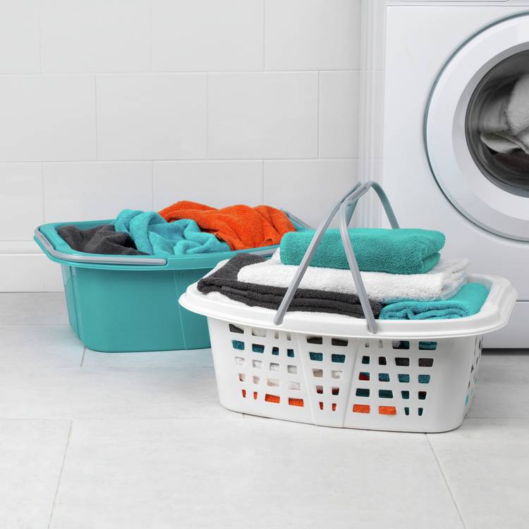 Beldray blue laundry baskets set of two 26 litre, UK version