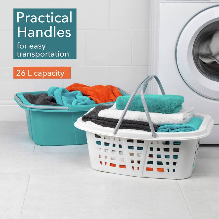 Beldray blue laundry baskets set of two 26 litre, UK version