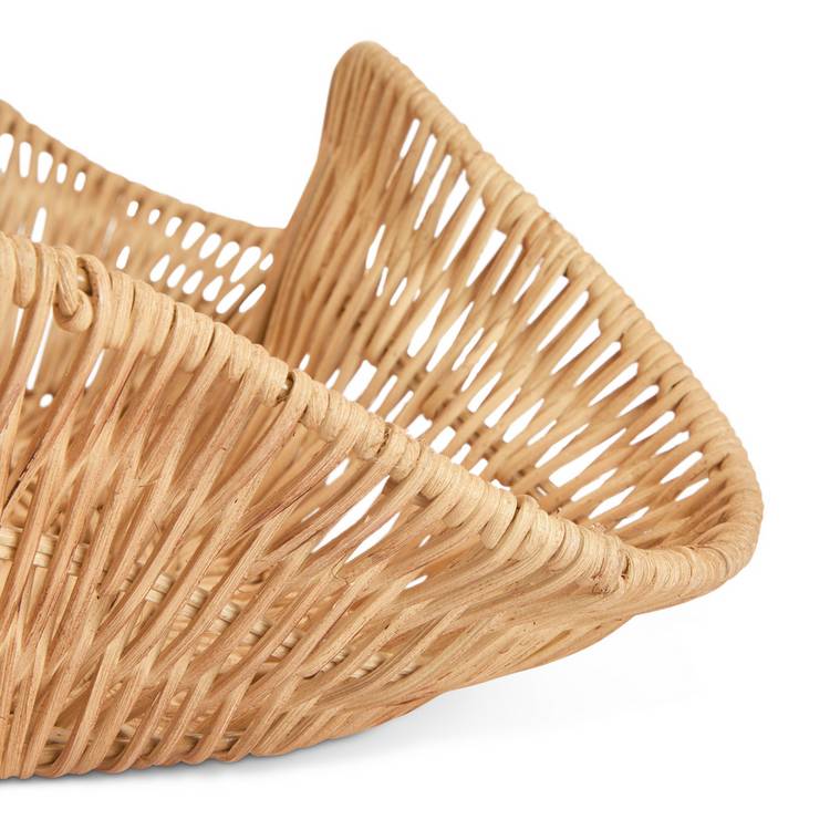 Habitat rattan wave tray natural 45cm, imported from the UK