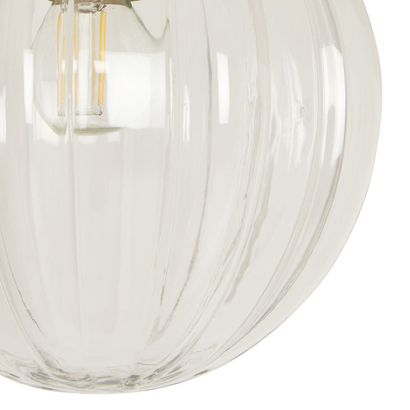 Argos Home metal bathroom flush ceiling light brushed brass, UK version