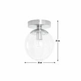 Argos Home metal bathroom flush ceiling light brushed brass, UK version