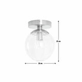 Argos Home metal bathroom flush ceiling light brushed brass, UK version