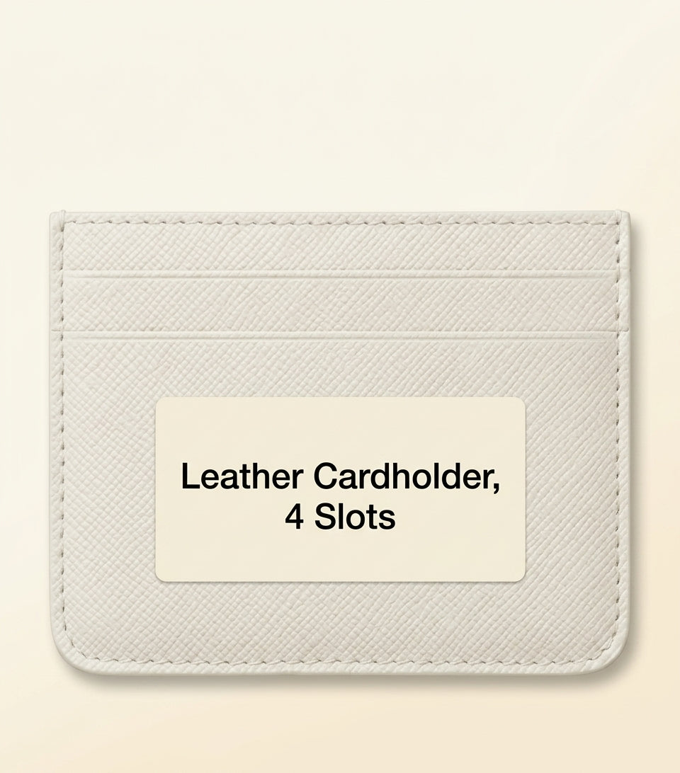 Cartier C de Cartier card holder leather with enamel hardware, imported from the UK