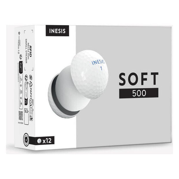 Decathlon soft golf balls 500 pack white (British brand)